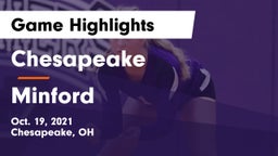 Chesapeake  vs Minford  Game Highlights - Oct. 19, 2021