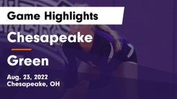 Chesapeake  vs Green  Game Highlights - Aug. 23, 2022