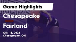 Chesapeake  vs Fairland  Game Highlights - Oct. 13, 2022