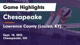 Chesapeake  vs Lawrence County (Louisa, KY) Game Highlights - Sept. 18, 2023