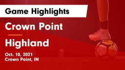 Crown Point  vs Highland  Game Highlights - Oct. 10, 2021