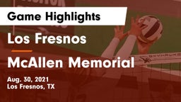 Los Fresnos  vs McAllen Memorial  Game Highlights - Aug. 30, 2021
