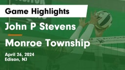John P Stevens  vs Monroe Township  Game Highlights - April 26, 2024
