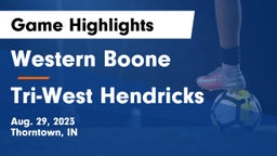 Western Boone  vs Tri-West Hendricks  Game Highlights - Aug. 29, 2023