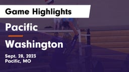 Pacific  vs Washington  Game Highlights - Sept. 28, 2023