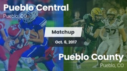 Matchup: Pueblo Central High vs. Pueblo County  2017