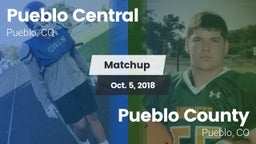 Matchup: Pueblo Central High vs. Pueblo County  2018
