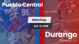 Matchup: Pueblo Central High vs. Durango  2018