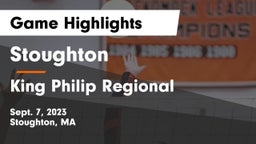 Stoughton  vs King Philip Regional  Game Highlights - Sept. 7, 2023