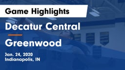 Decatur Central  vs Greenwood  Game Highlights - Jan. 24, 2020
