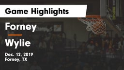 Forney  vs Wylie  Game Highlights - Dec. 12, 2019