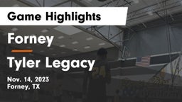 Forney  vs Tyler Legacy  Game Highlights - Nov. 14, 2023