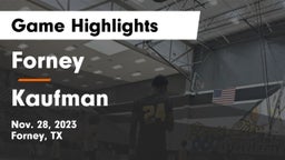 Forney  vs Kaufman  Game Highlights - Nov. 28, 2023