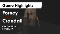 Forney  vs Crandall  Game Highlights - Oct. 30, 2020