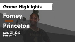 Forney  vs Princeton  Game Highlights - Aug. 23, 2022