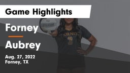 Forney  vs Aubrey  Game Highlights - Aug. 27, 2022
