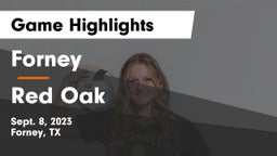 Forney  vs Red Oak  Game Highlights - Sept. 8, 2023