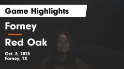 Forney  vs Red Oak  Game Highlights - Oct. 3, 2023