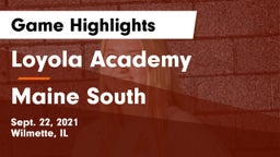 Loyola Academy  vs Maine South  Game Highlights - Sept. 22, 2021
