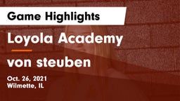 Loyola Academy  vs von steuben Game Highlights - Oct. 26, 2021