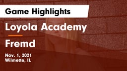 Loyola Academy  vs Fremd  Game Highlights - Nov. 1, 2021