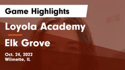 Loyola Academy  vs Elk Grove  Game Highlights - Oct. 24, 2022