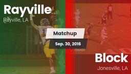 Matchup: Rayville  vs. Block  2016