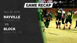 Recap: Rayville  vs. Block  2016