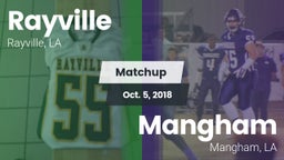 Matchup: Rayville  vs. Mangham  2018