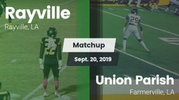 Matchup: Rayville  vs. Union Parish  2019