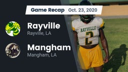 Recap: Rayville  vs. Mangham  2020