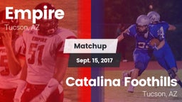 Matchup: Empire  vs. Catalina Foothills  2017