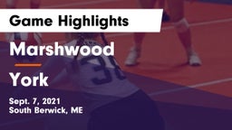 Marshwood  vs York  Game Highlights - Sept. 7, 2021