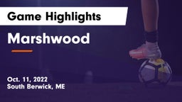 Marshwood  Game Highlights - Oct. 11, 2022