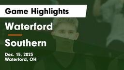 Waterford  vs Southern  Game Highlights - Dec. 15, 2023