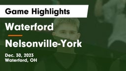 Waterford  vs Nelsonville-York  Game Highlights - Dec. 30, 2023
