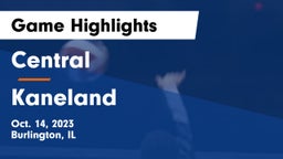 Central  vs Kaneland  Game Highlights - Oct. 14, 2023