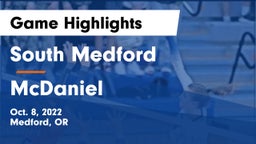 South Medford  vs McDaniel  Game Highlights - Oct. 8, 2022