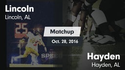 Matchup: Lincoln  vs. Hayden  2016