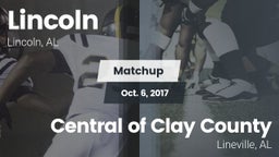 Matchup: Lincoln  vs. Central  of Clay County 2017