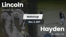 Matchup: Lincoln  vs. Hayden  2017