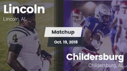 Matchup: Lincoln  vs. Childersburg  2018