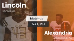 Matchup: Lincoln  vs. Alexandria  2020