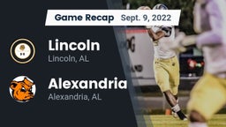 Recap: Lincoln  vs. Alexandria  2022