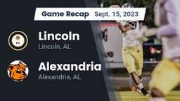 Recap: Lincoln  vs. Alexandria  2023