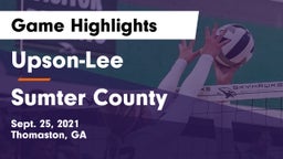 Upson-Lee  vs Sumter County  Game Highlights - Sept. 25, 2021