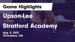 Upson-Lee  vs Stratford Academy  Game Highlights - Aug. 8, 2023