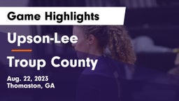 Upson-Lee  vs Troup County  Game Highlights - Aug. 22, 2023