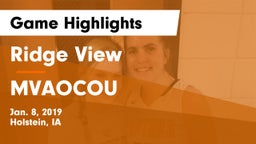 Ridge View  vs MVAOCOU  Game Highlights - Jan. 8, 2019