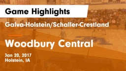 Galva-Holstein/Schaller-Crestland  vs Woodbury Central  Game Highlights - Jan 20, 2017